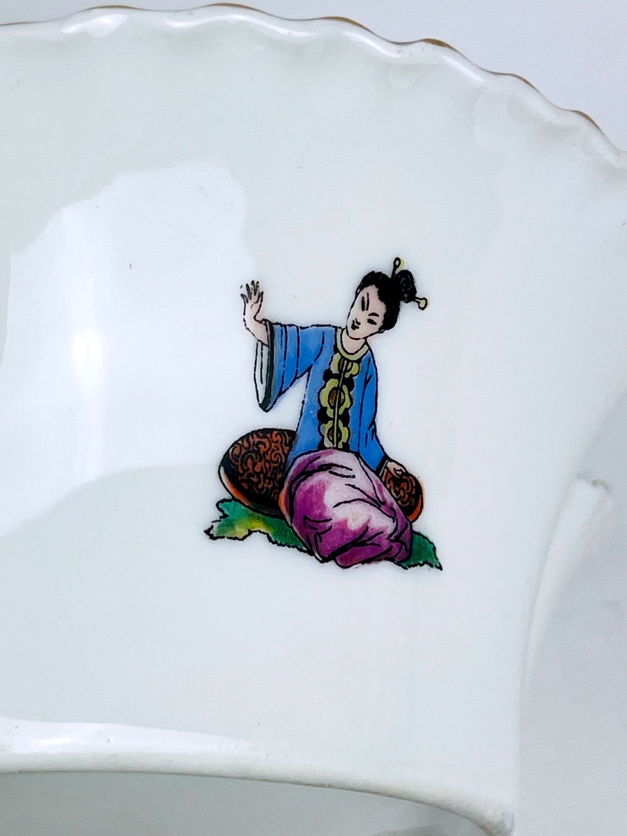 Rare Coupe, Vide-poches En Porcelaine Frank Haviland Et Sèvres-photo-3