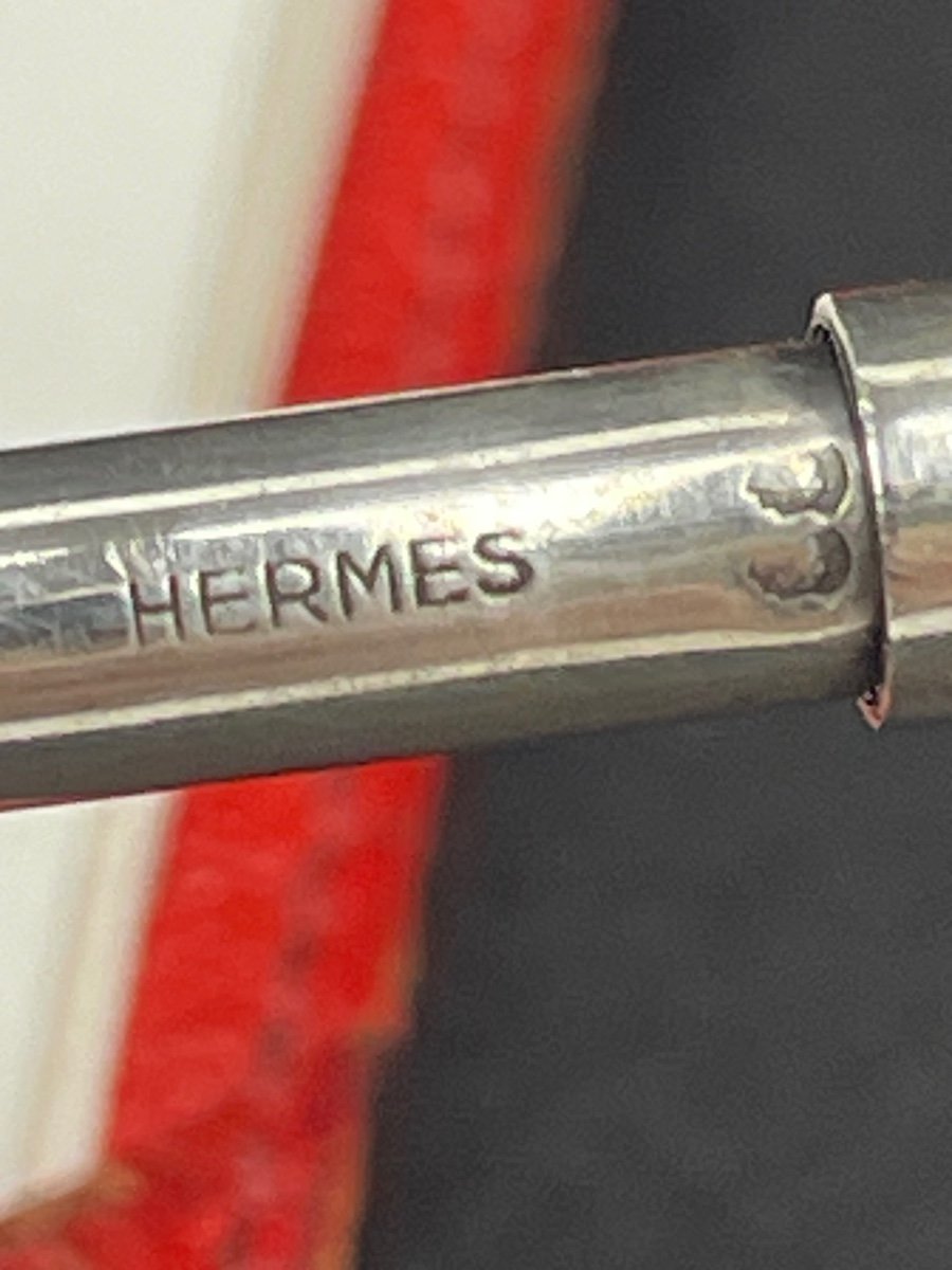 Rare Hermes Leather Note Holder-photo-2