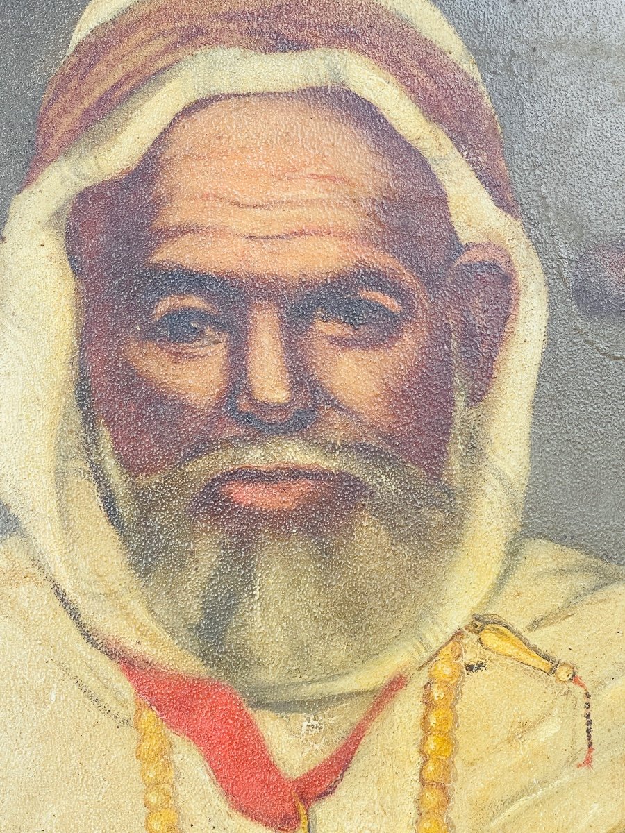 Huile Sur Isorel, Vieux Marabout à La Légion d'Honneur, Algérie Début 20ème-photo-8