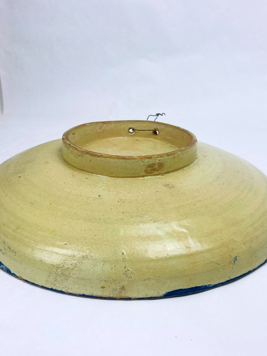 Morocco, Large Wall Dish In Earthenware From Fez Early Late 19th Early 20th-photo-7
