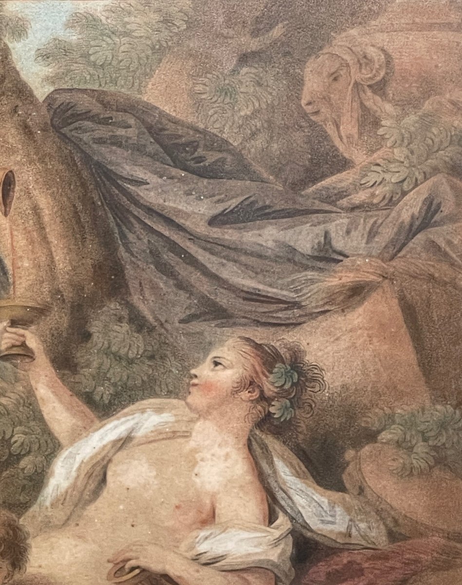 After Jean-baptiste Huet, Engraved By Louis-marin Bonnet Love Offering Gifts To Arianne-photo-6