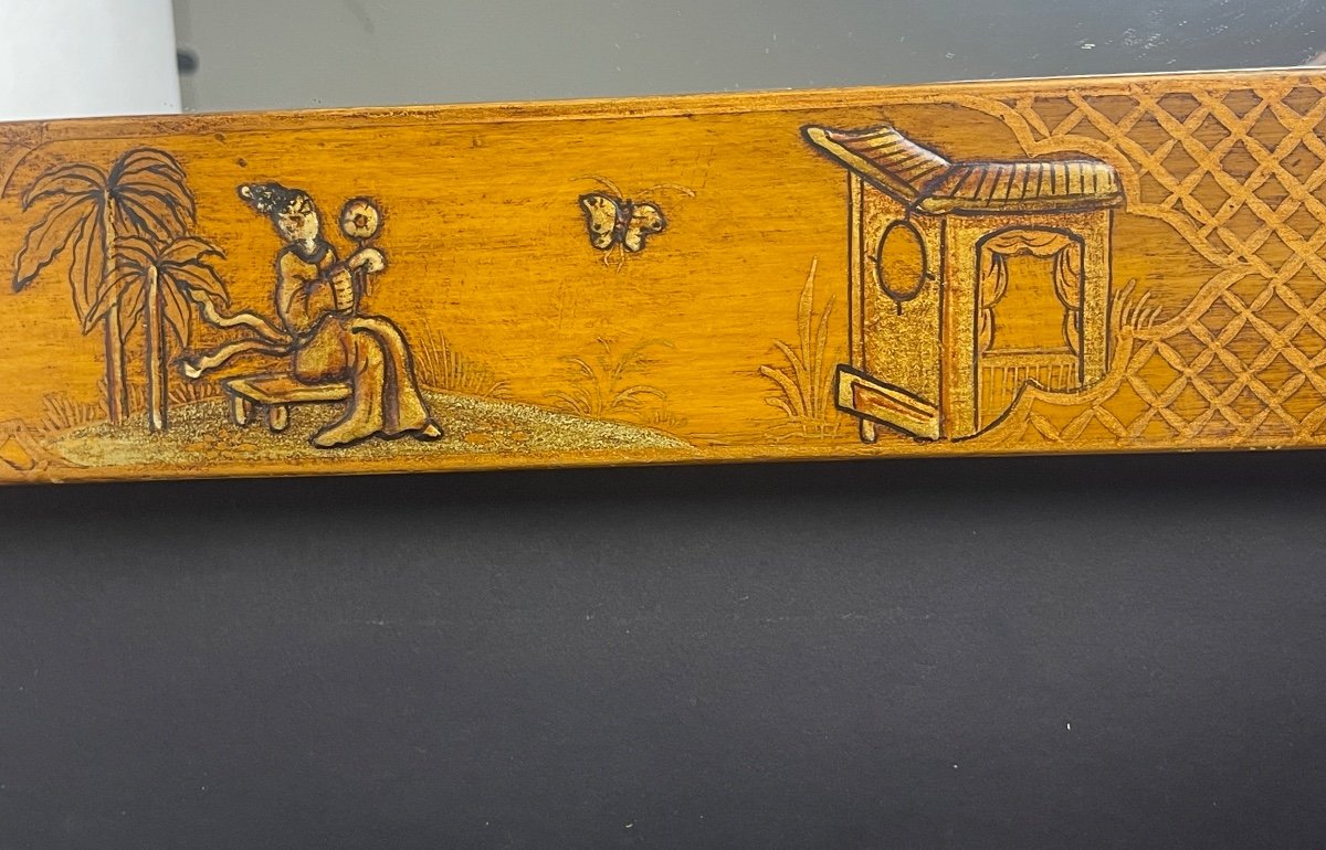 Asian Lacquered Wood Mirror No.2-photo-6