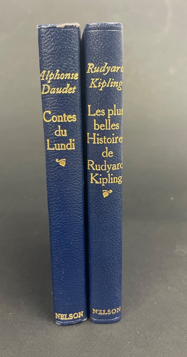2 Petits Livres Des éditions Nelson, Contes Du Lundi d'Alphonse Daudet Et Rudyard Kipling