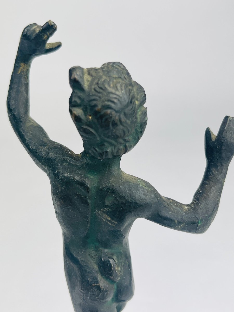 Sujet En Bronze, Réduction, Le Faune Dansant De Pompei-photo-2