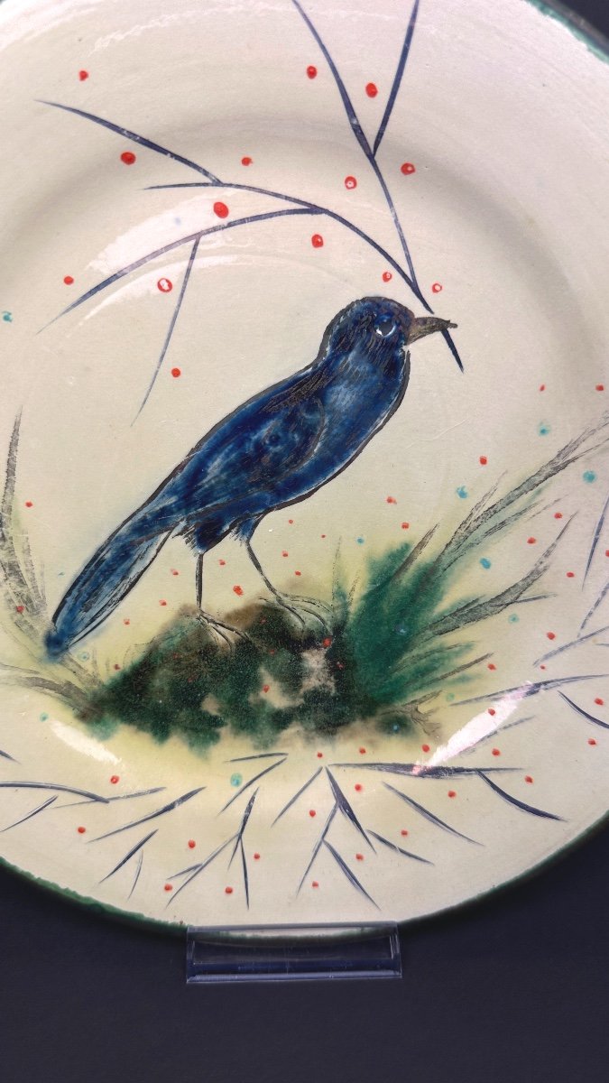 Assiette Plate En Céramique Diaz Costa Motif Oiseau N°3-photo-4