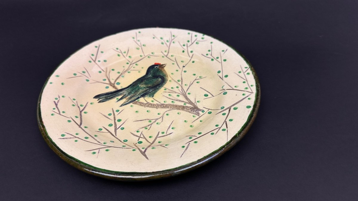 Assiette Plate En Céramique Diaz Costa Motif Oiseau N°4-photo-2
