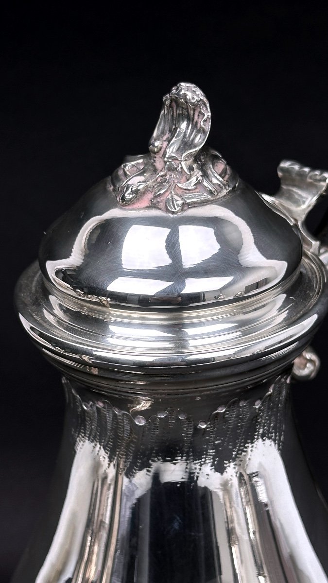Service Thé-café En Métal Argenté Style Louis XV, 4 Pièces-photo-4