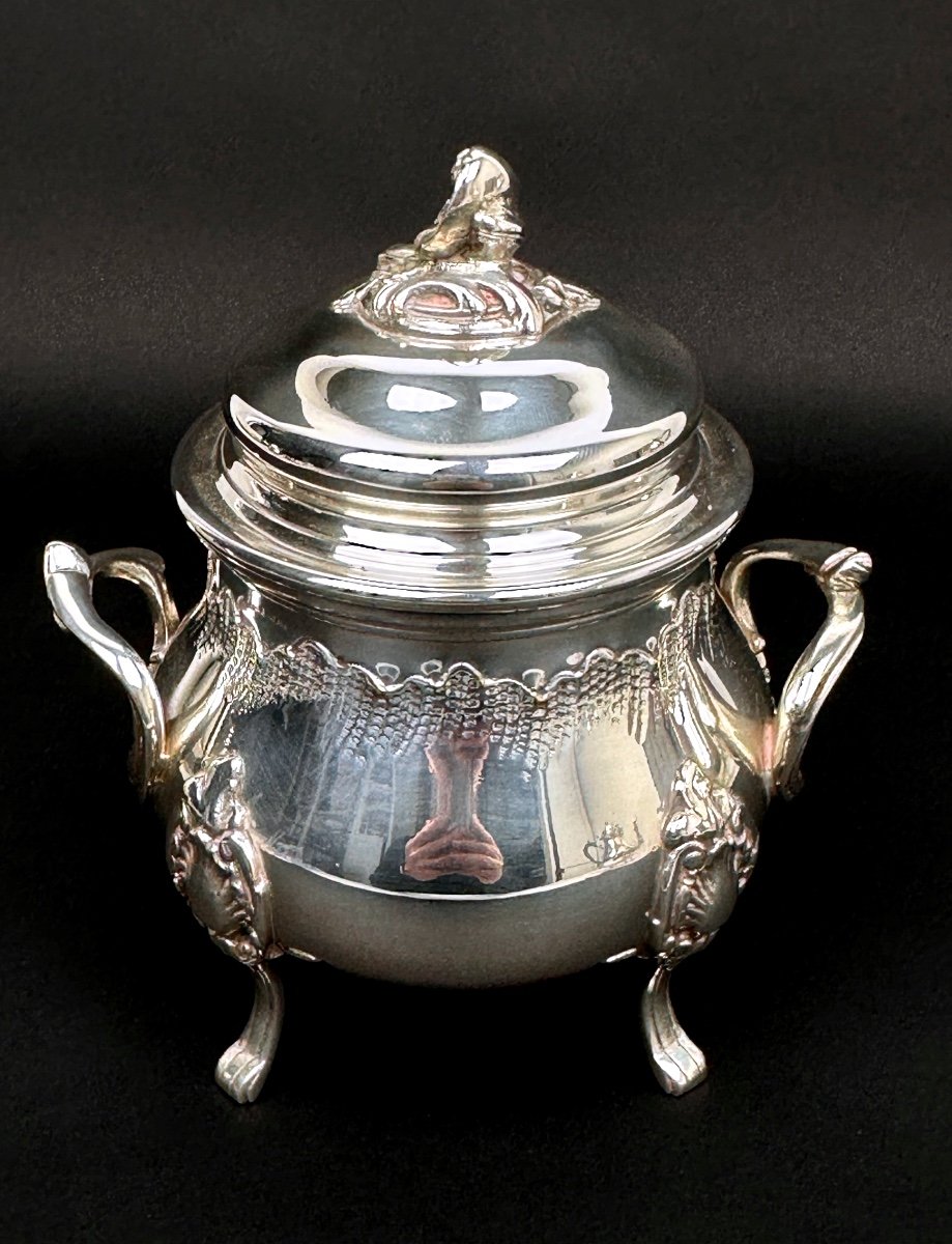 Service Thé-café En Métal Argenté Style Louis XV, 4 Pièces-photo-2