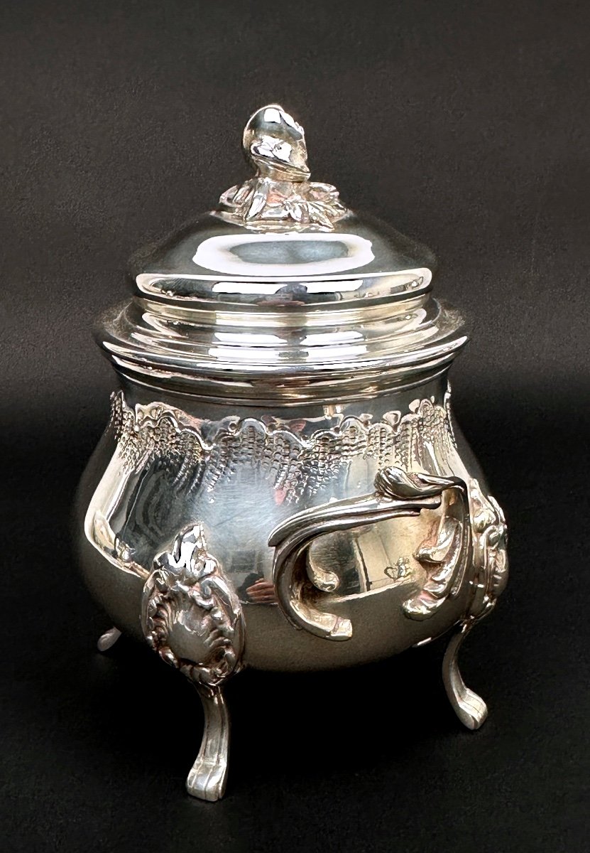 Service Thé-café En Métal Argenté Style Louis XV, 4 Pièces-photo-3