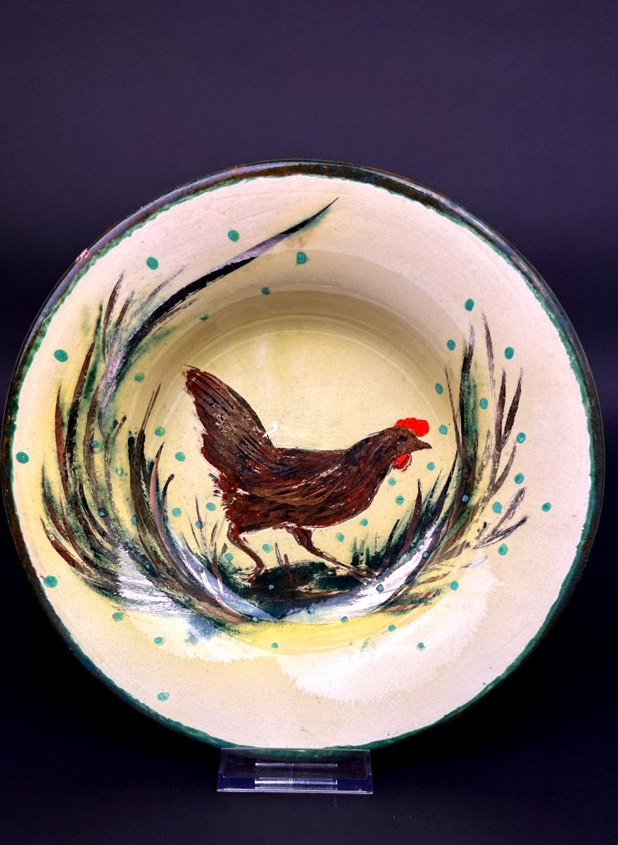 Assiette à Soupe En Céramique Diaz Costa Motif Oiseau N°2