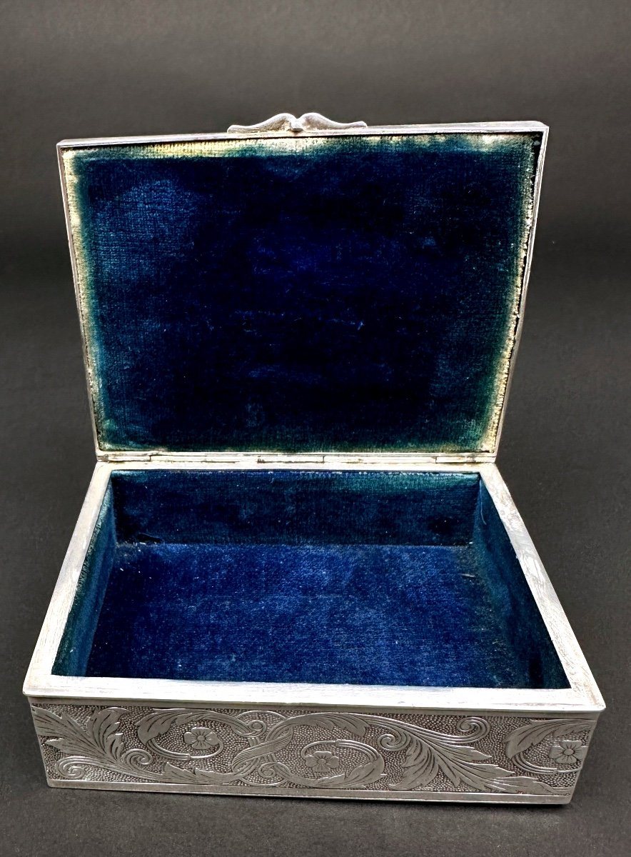 Coffret à Bijoux En Cuivre Argenté-photo-4