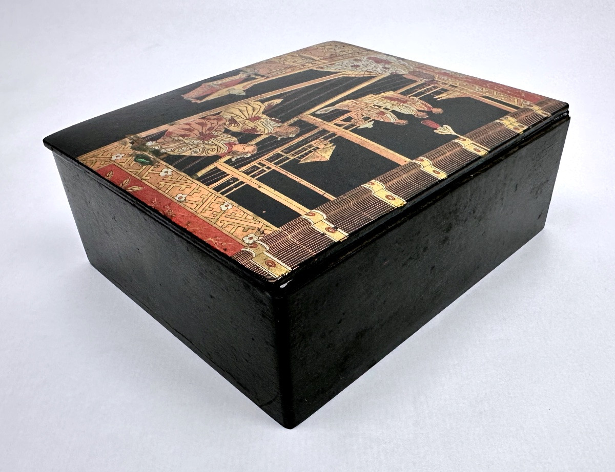 Napoleon III Boiled Cardboard Box, Box No. 2-photo-1