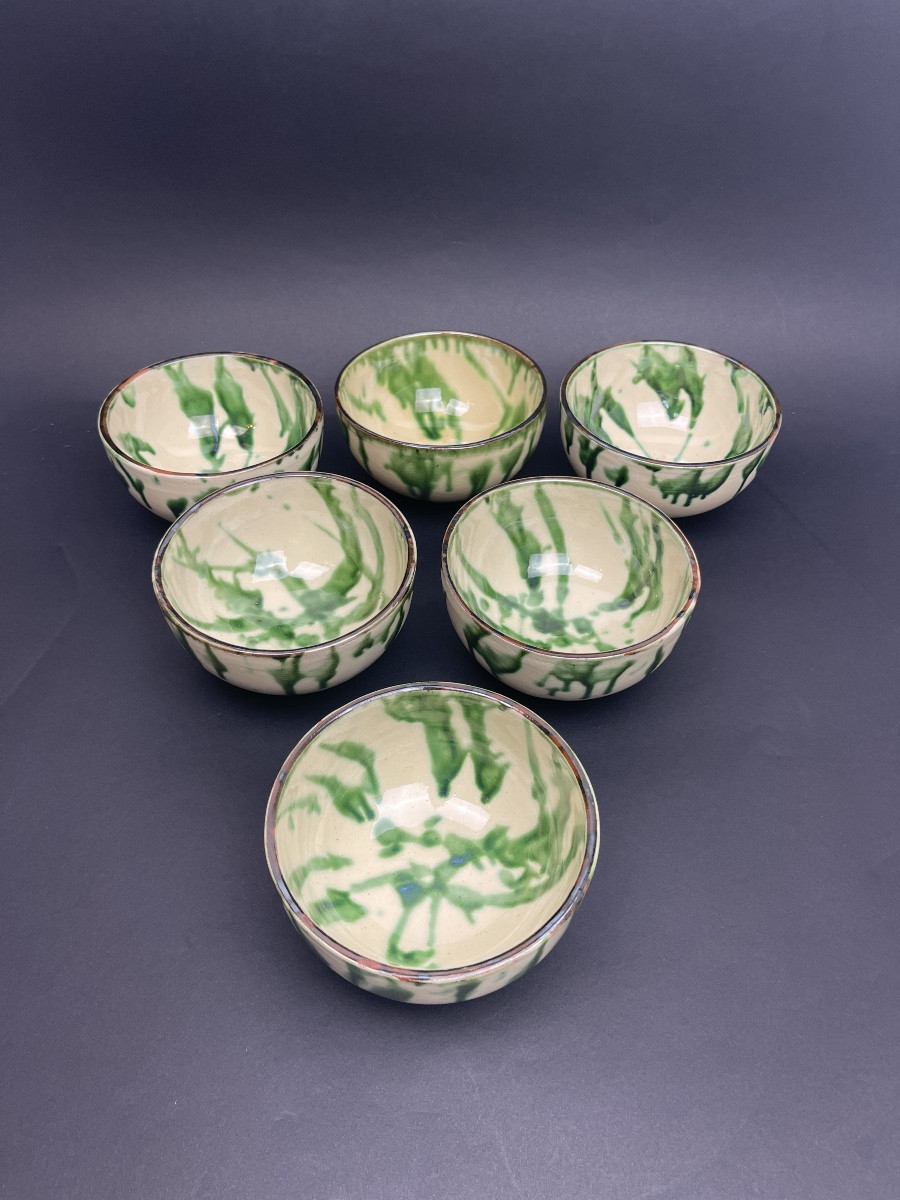 Set Of 6 La Bisbal Ceramic Bowls