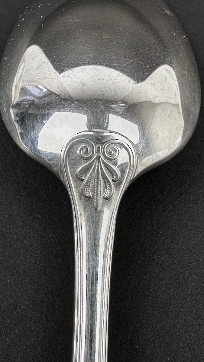 Christofle, Malmaison Model, Set Of 8 Coffee Spoons (13.5 Cm)-photo-1