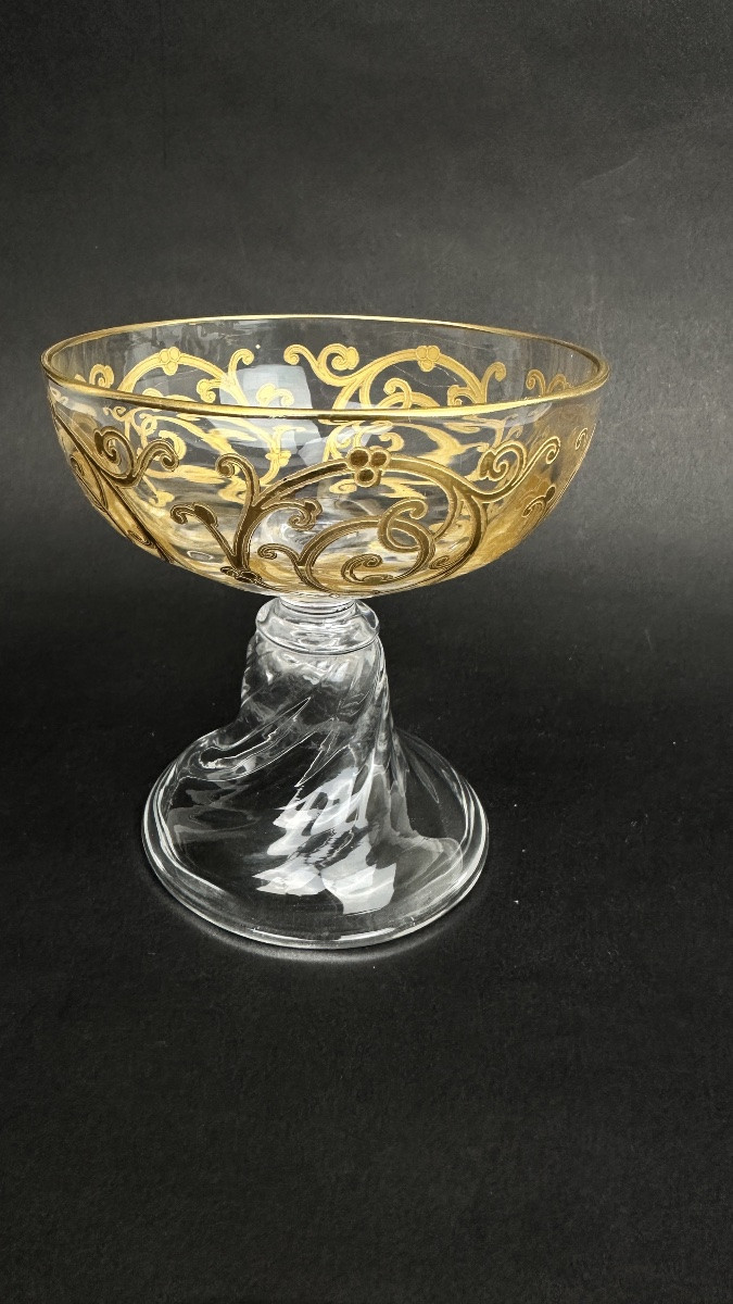 Saint-louis, Set Of 6 Cluny Model Champagne Glasses-photo-8