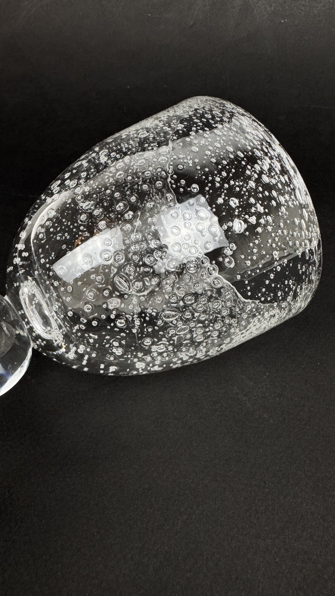 Suite de 6 verres bullés dans le goût de Biot-photo-5