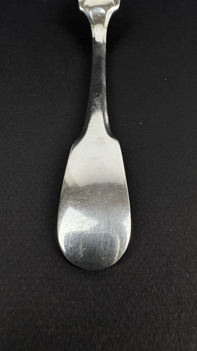 Set Of 6 Christofle Cluny Model Forks-photo-2