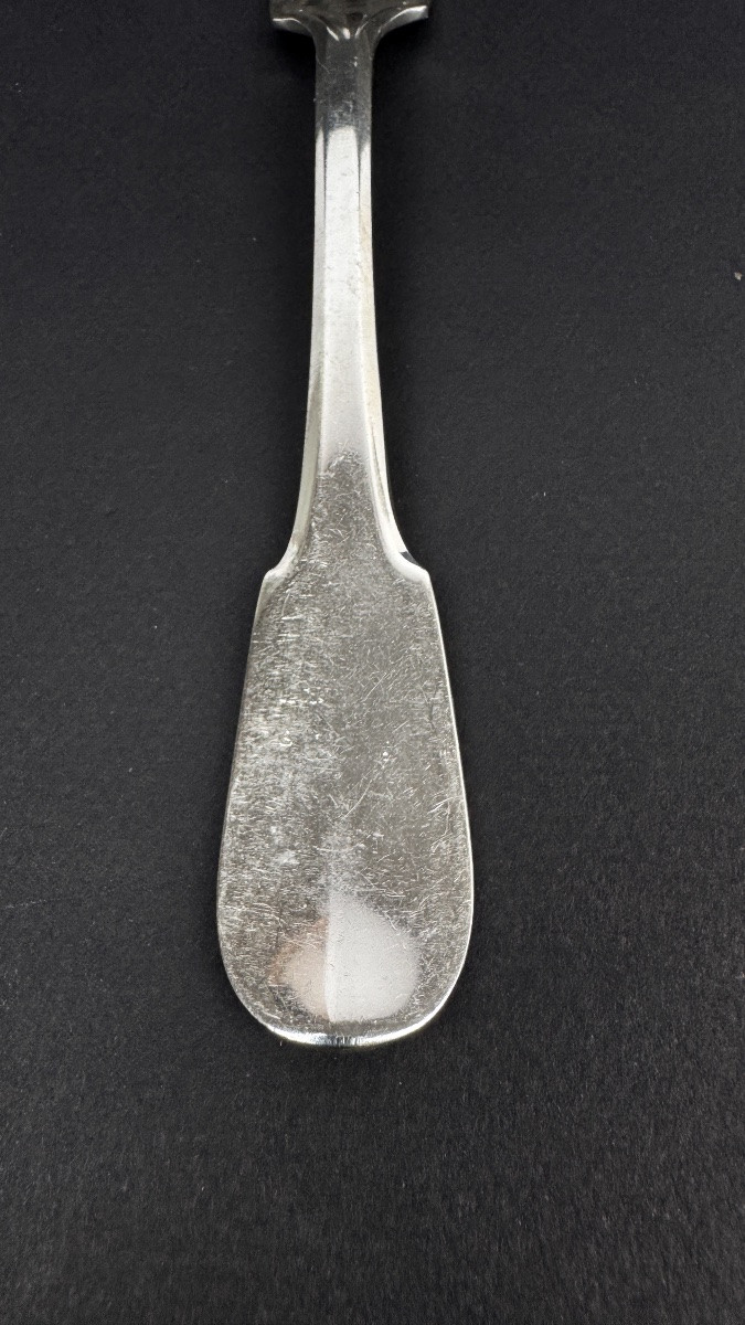 Set Of 6 Christofle Cluny Model Forks-photo-5