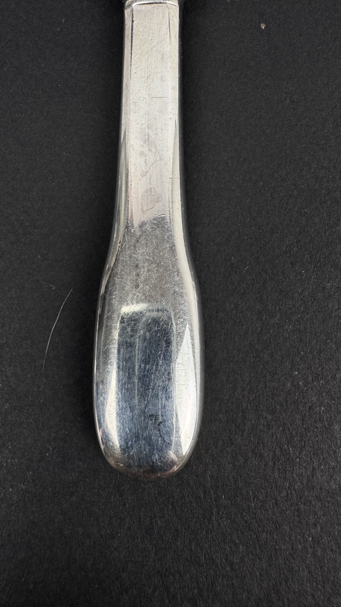 Set Of 6 Christofle Cluny Model Dessert Knives-photo-2