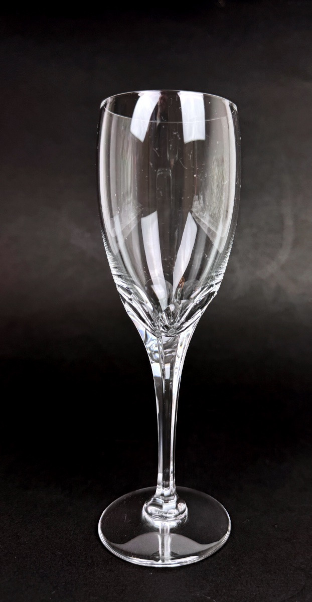 Lalique suite de 6 flûtes à champagne modèle Tuileries-photo-2