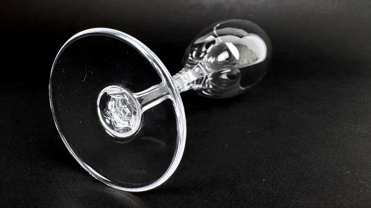 Lalique suite de 6 flûtes à champagne modèle Tuileries-photo-1