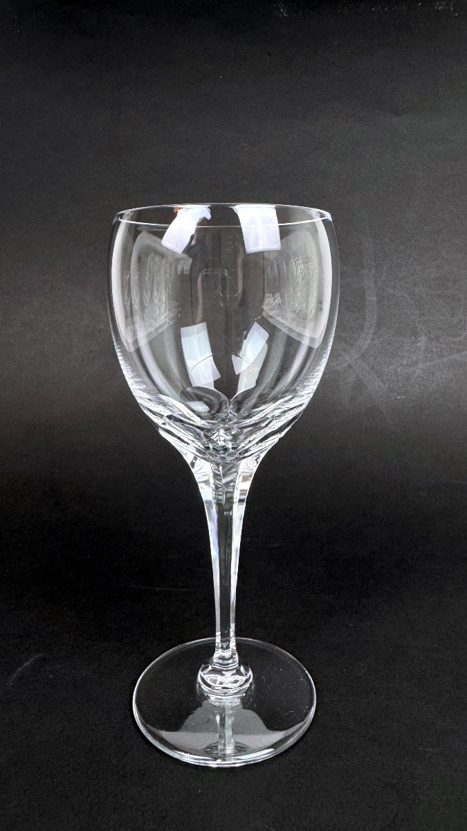 Lalique suite de 6 verres à vin modèle Tuileries-photo-2