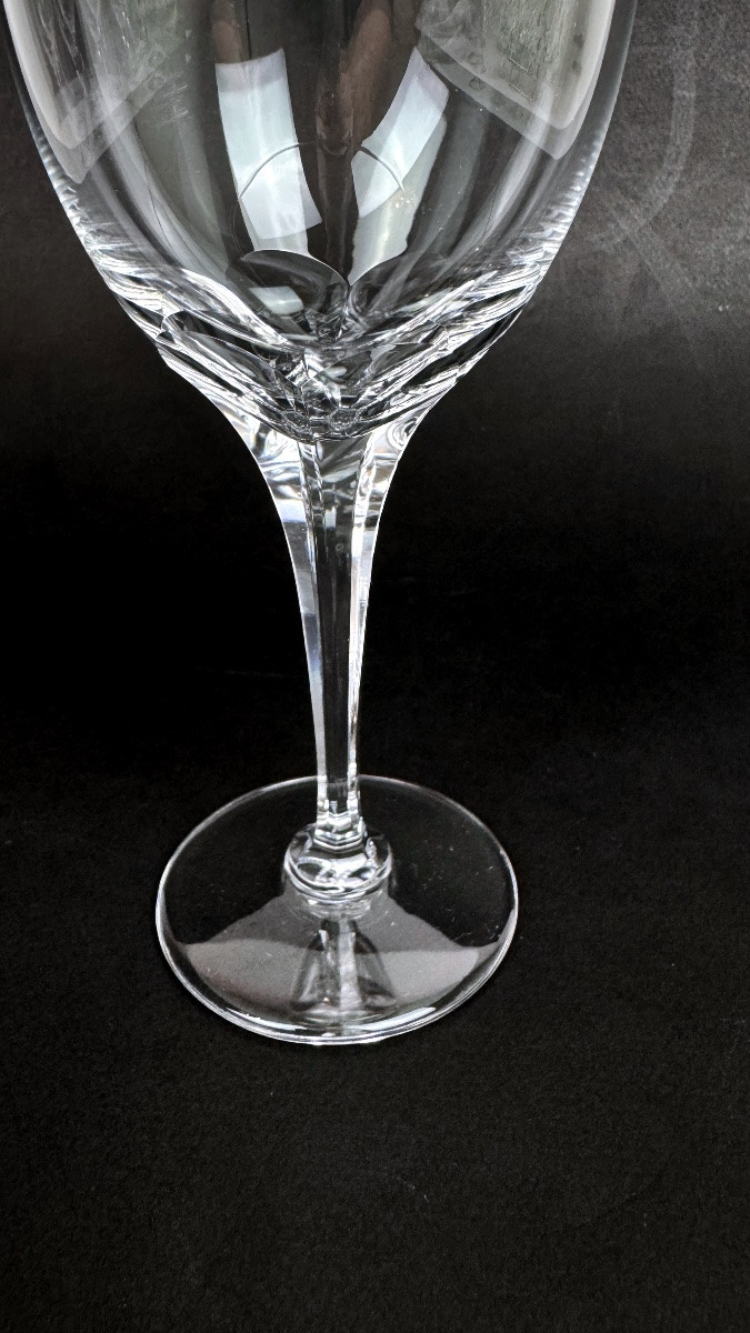 Lalique suite de 6 verres à vin modèle Tuileries-photo-4