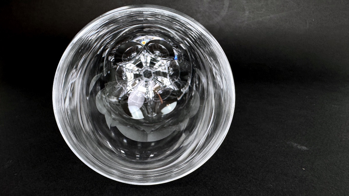 Lalique suite de 6 verres à vin modèle Tuileries-photo-1