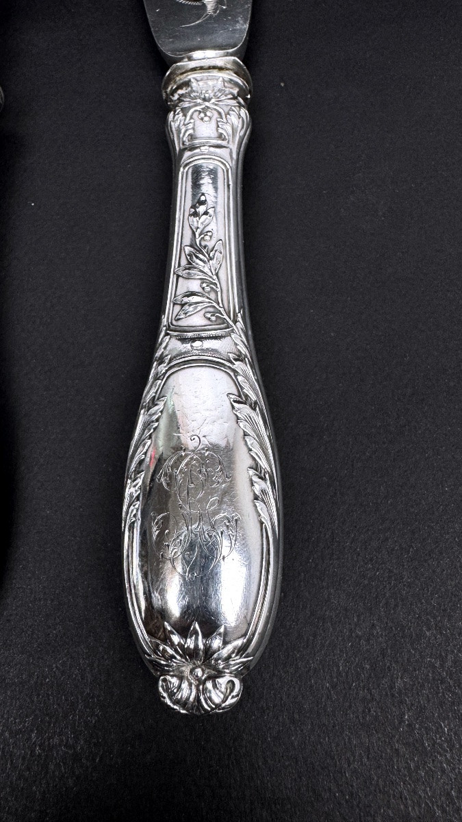 19th Century Fish Serving Cutlery-photo-4