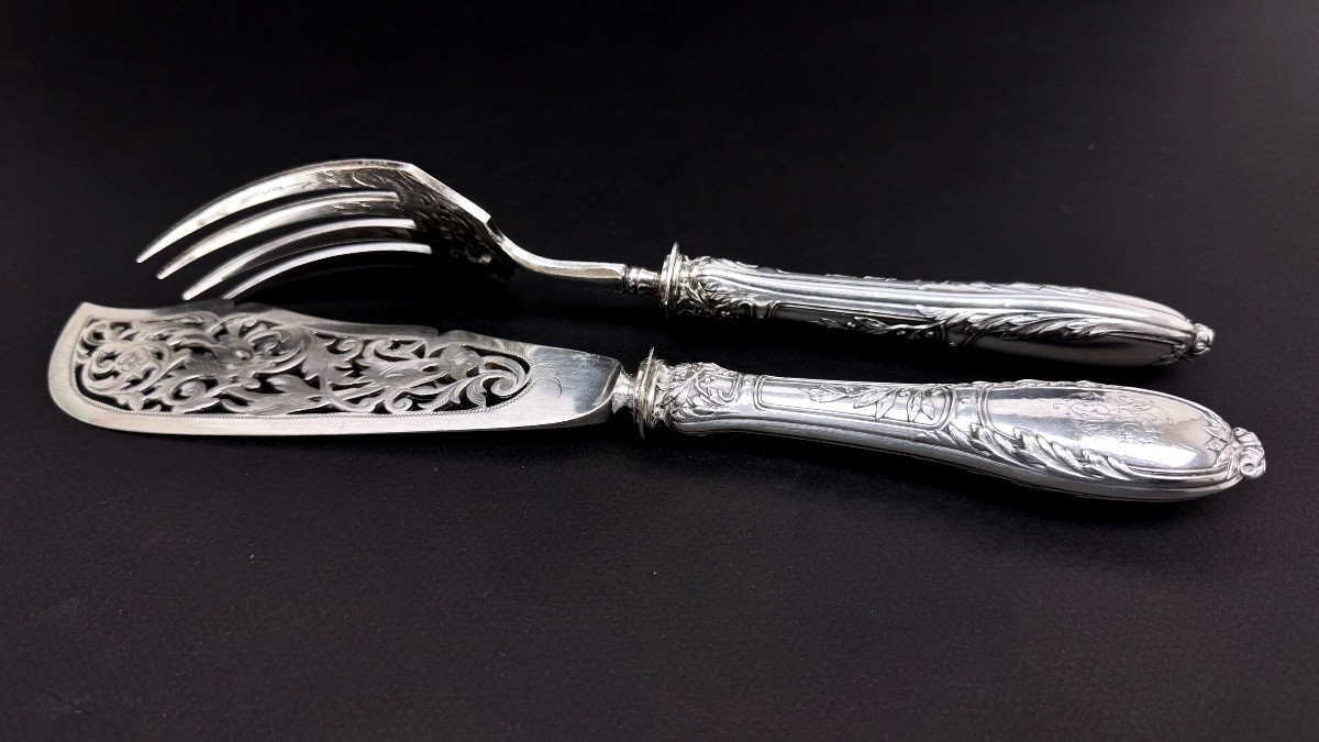 19th Century Fish Serving Cutlery-photo-1