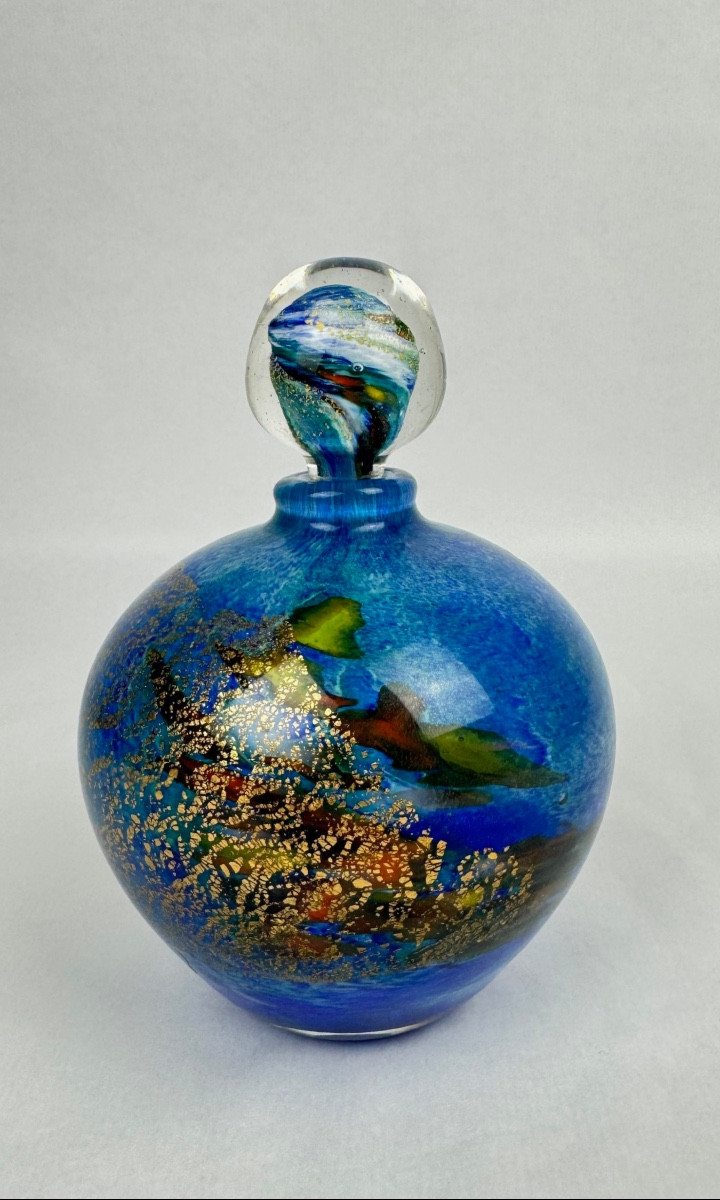 Jean-Claude Novaro, flacon en cristal et paillons 1998