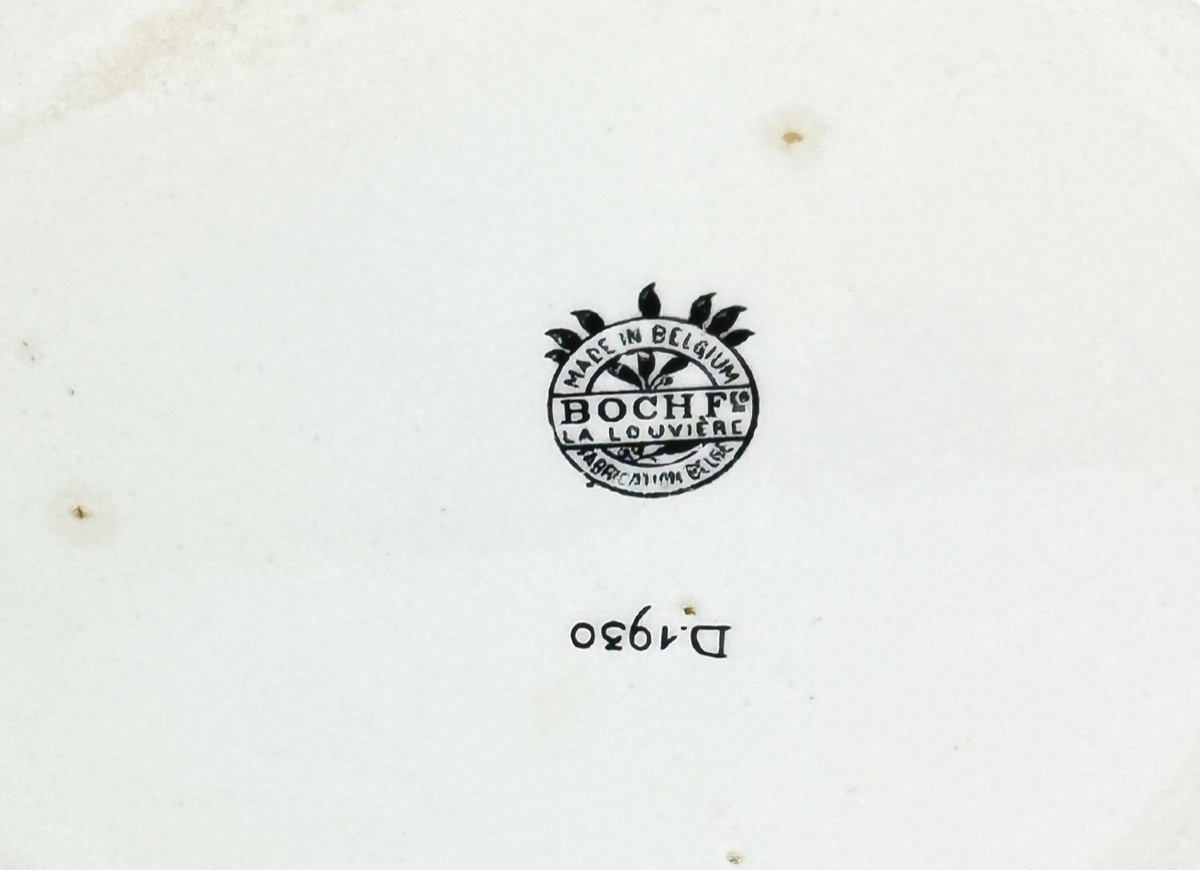 Boch Frères, La Louvière, Soup Tureen With Floral Decoration-photo-4