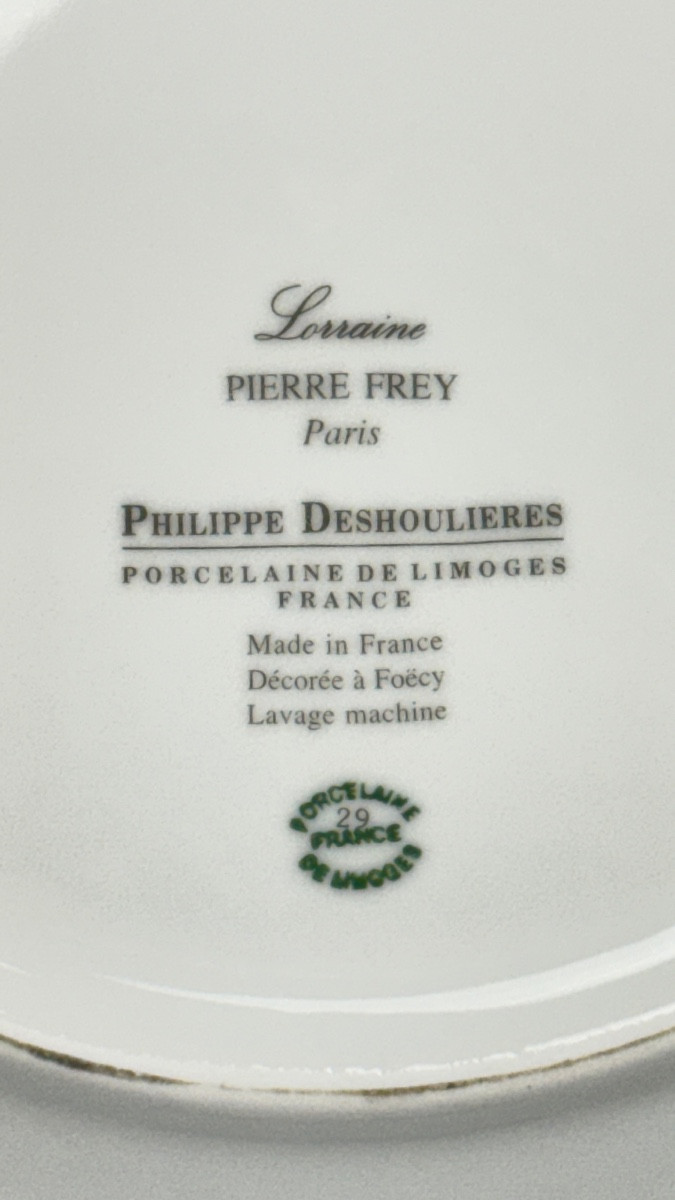 Pierre Frey For Philippe Deshoulières, 6 Lorraine Model Dpresentation Plates-photo-2