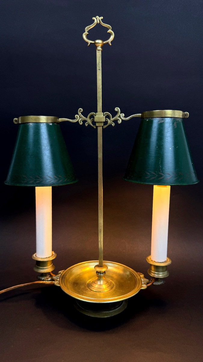 Lampe bouillotte à 2 feux, 19ème