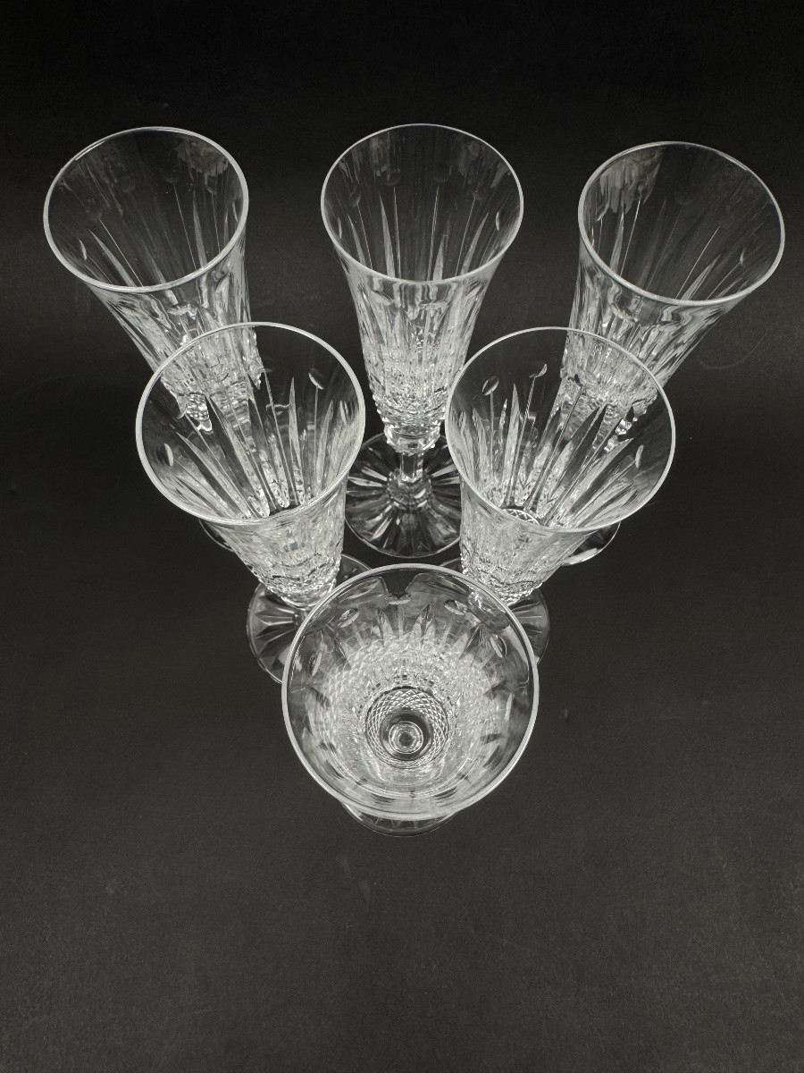 Saint-louis, Tommy Model, Set Of 6 Champagne Flutes-photo-4