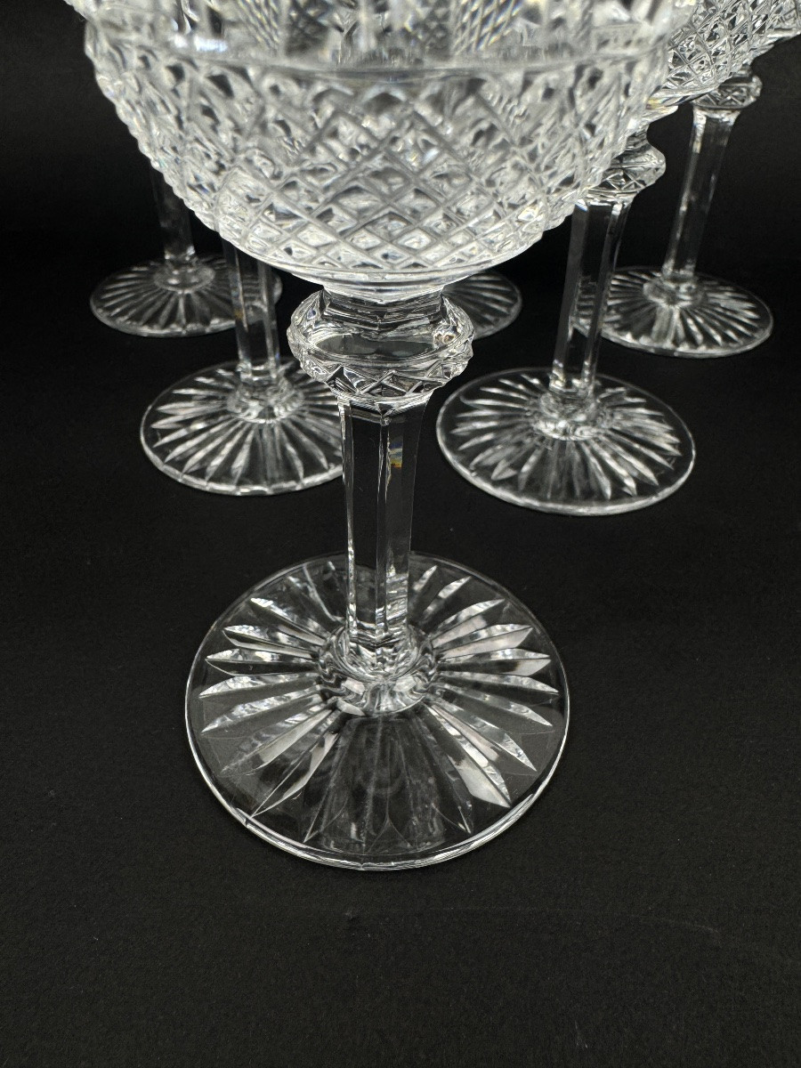 saint-Louis, modèle Tommy, suite de 6 verres à vin blanc, taille 4-photo-3