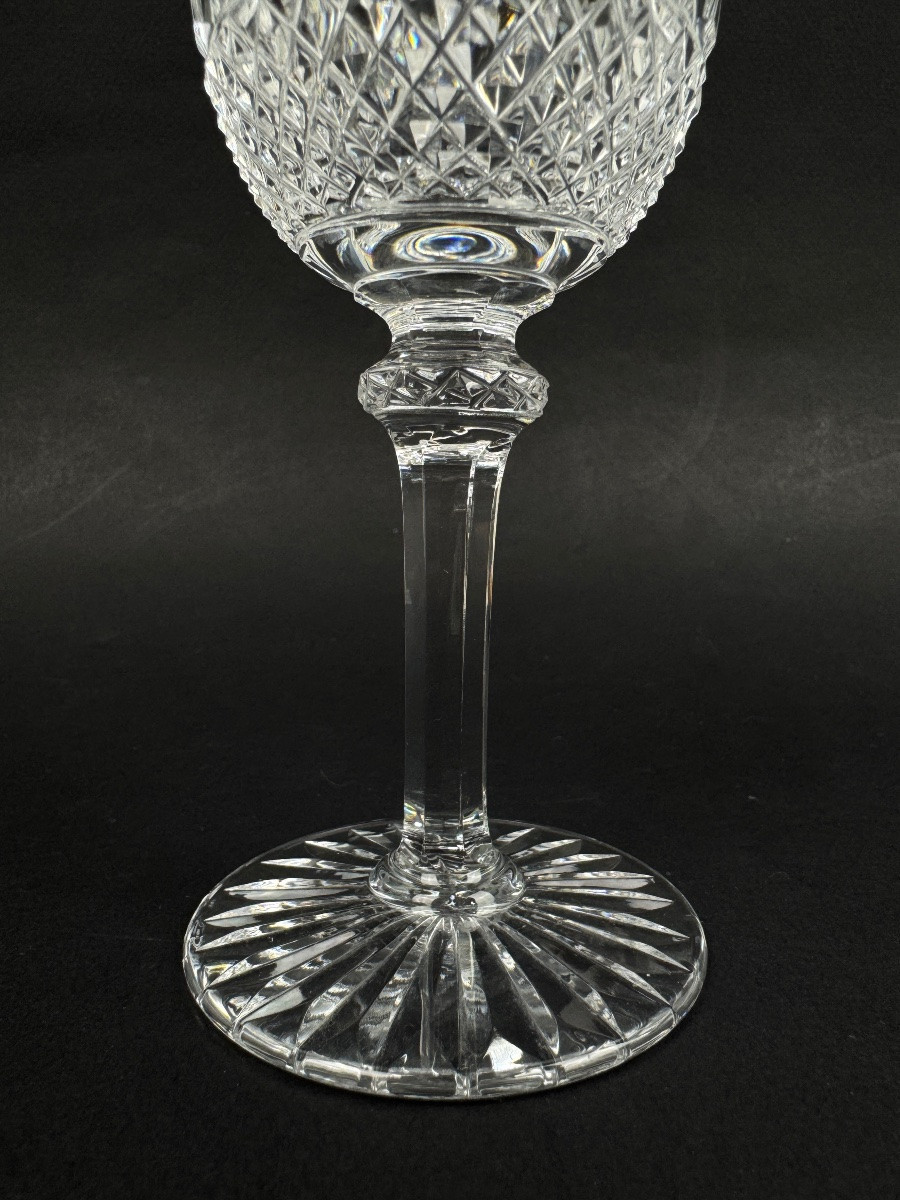 saint-Louis, modèle Tommy, suite de 6 verres à vin blanc, taille 4-photo-7