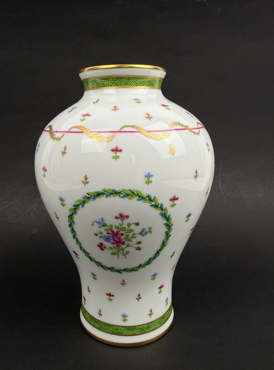 Haviland, Limoges Porcelain Vase, Vieux Paris Green Model