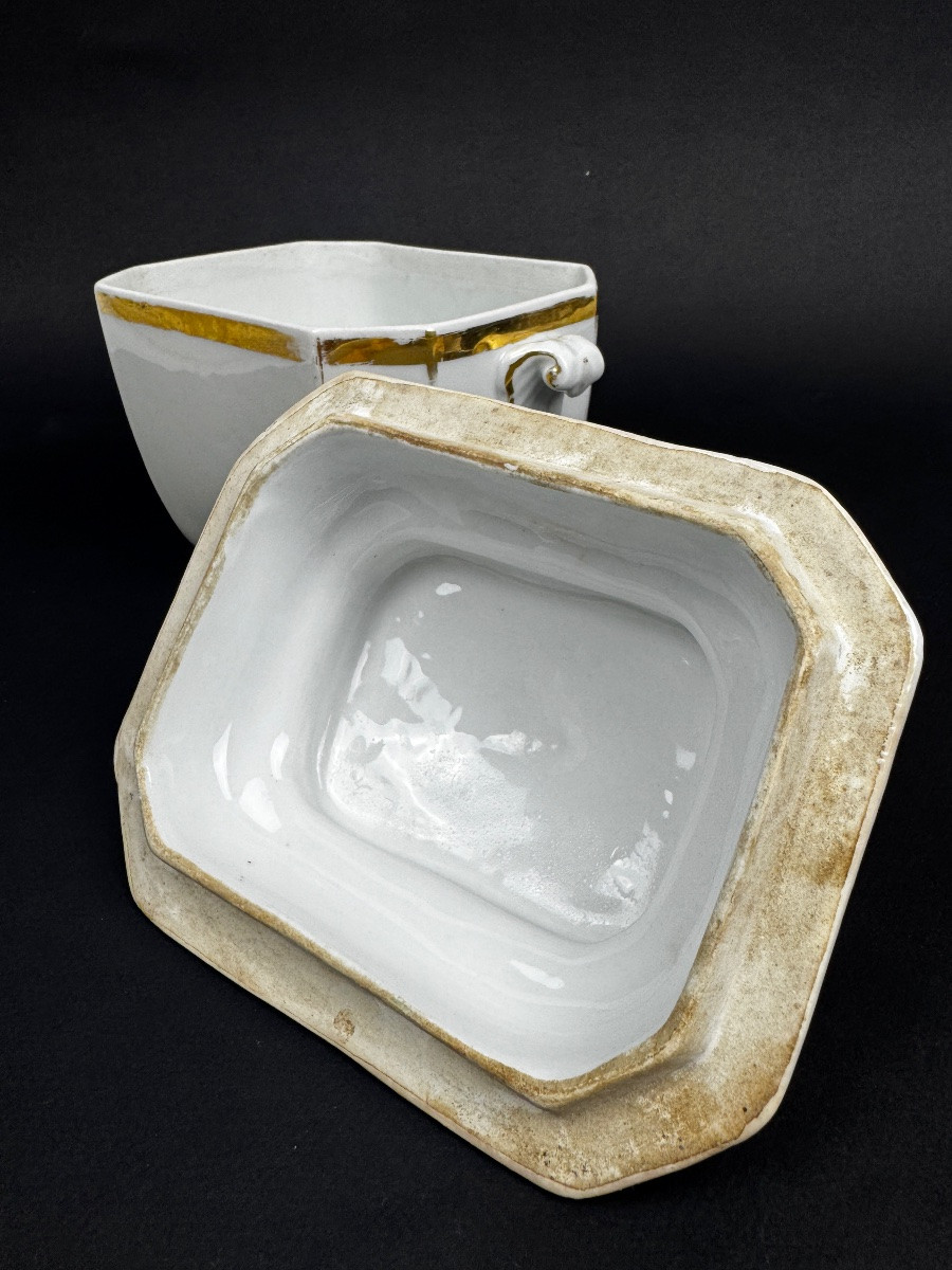 19th Century White And Gold Porcelain Tea Service-photo-5