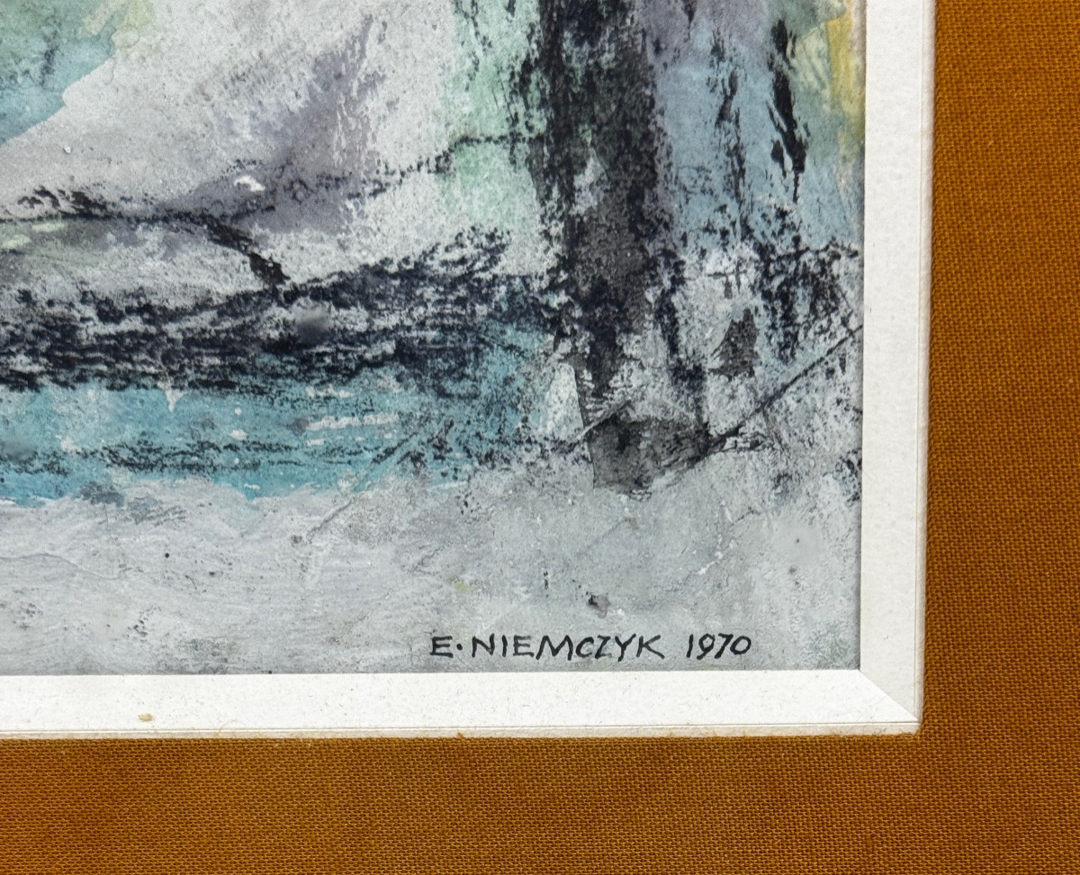 Edmond Niemczyk, Composition On Paper 1970-photo-4