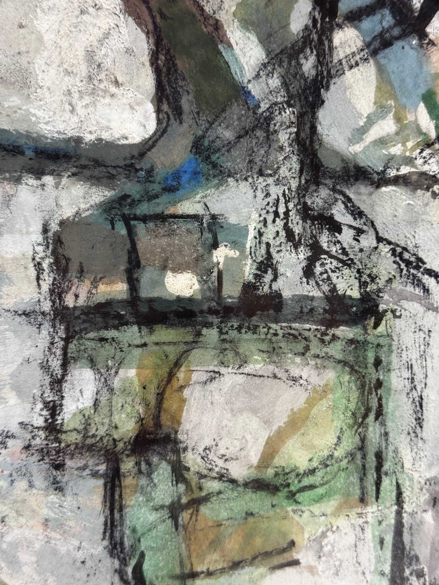 Edmond Niemczyk, Composition On Paper 1970-photo-1