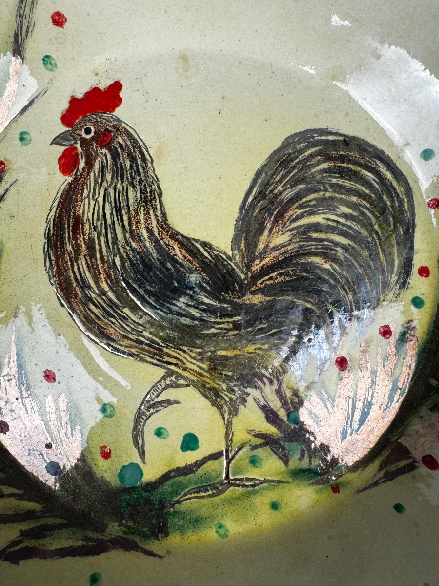 Service de table  Eusebio Costa Diaz – faïence catalane à décor d’oiseaux – vers 1950-photo-1