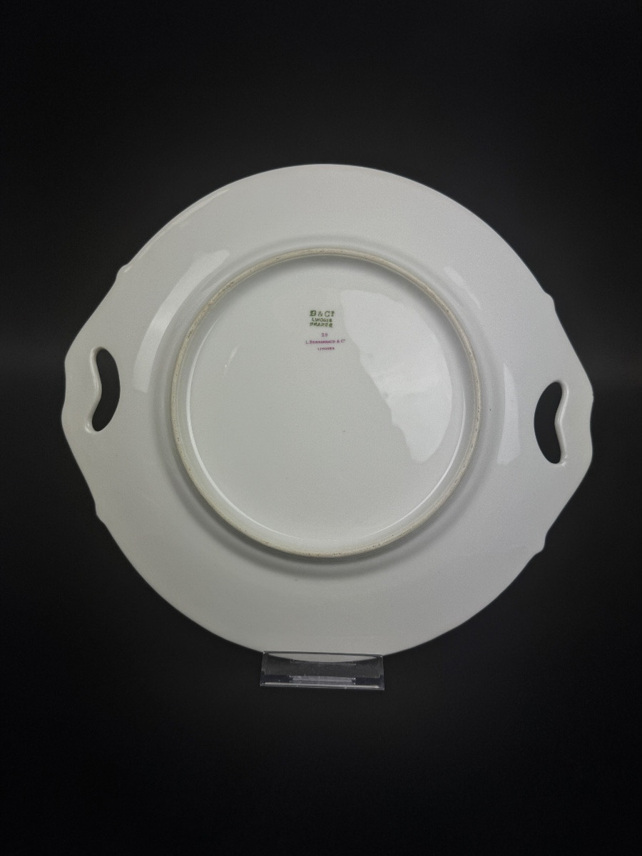 Bernardaud Limoges Porcelain Dessert Service With Dish And 12 Plates -photo-3