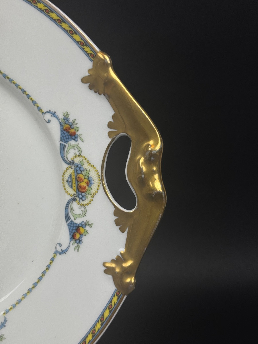 Bernardaud Limoges Porcelain Dessert Service With Dish And 12 Plates -photo-5