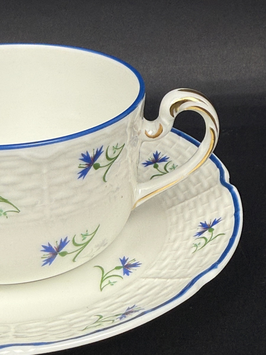 Raynaud, suite de 10 tasses à thé modèle aux Barbeaux-photo-3