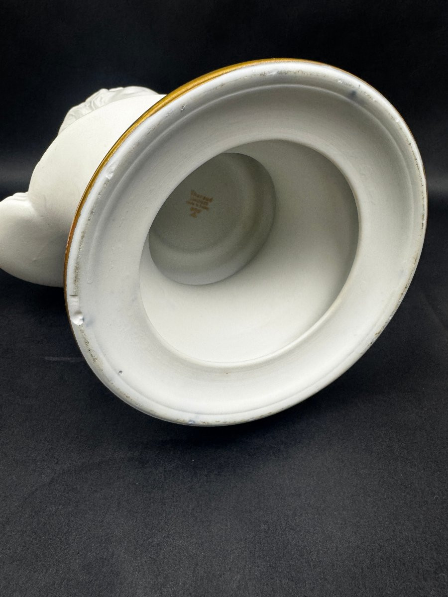 Tharaud Limoges, buste d'Alexandre Brongniart d'après Houdon-photo-4