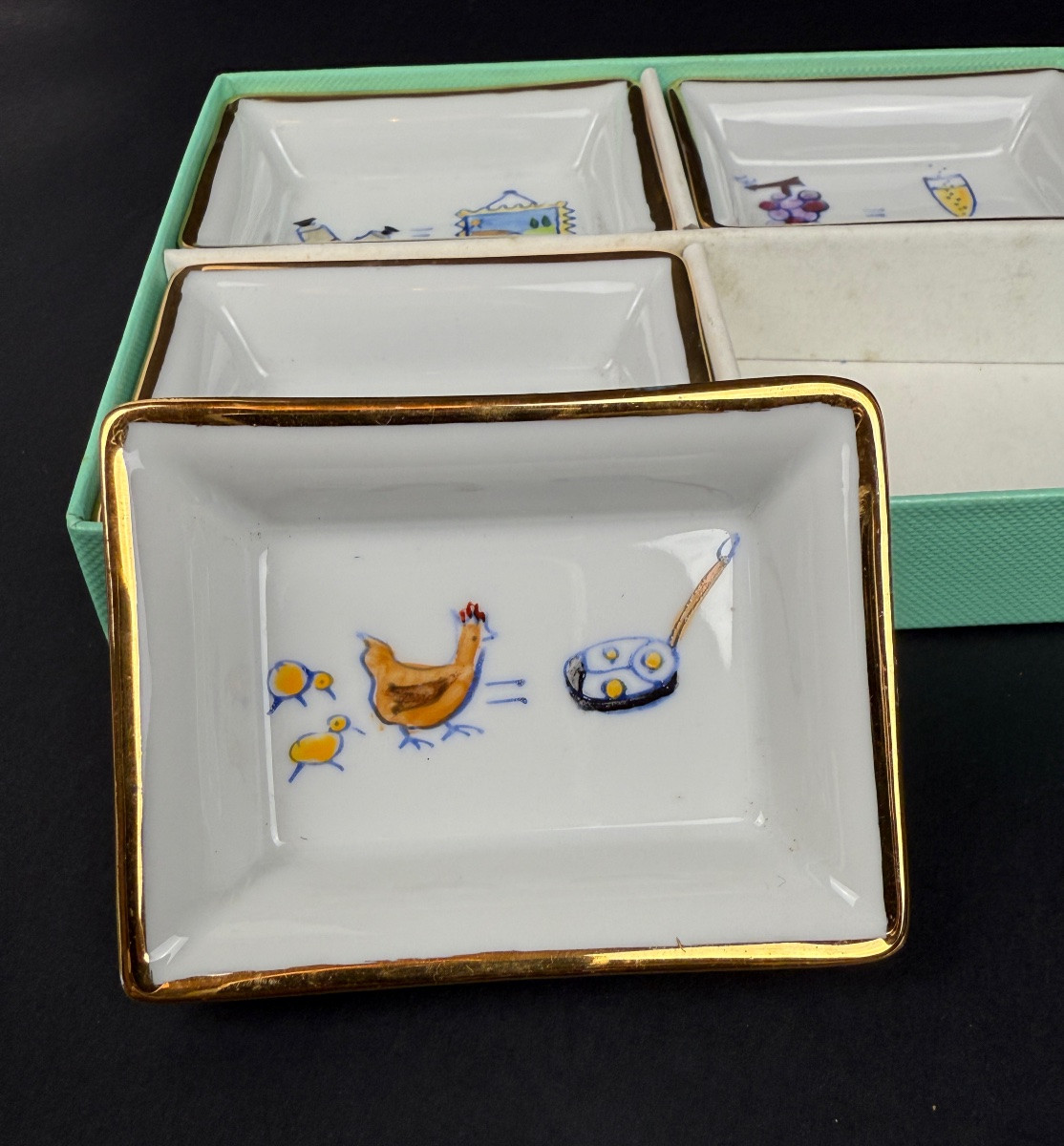 Hilton Mc Connico, Set Of 4 Bridge Cups, Ashtrays.....-photo-2