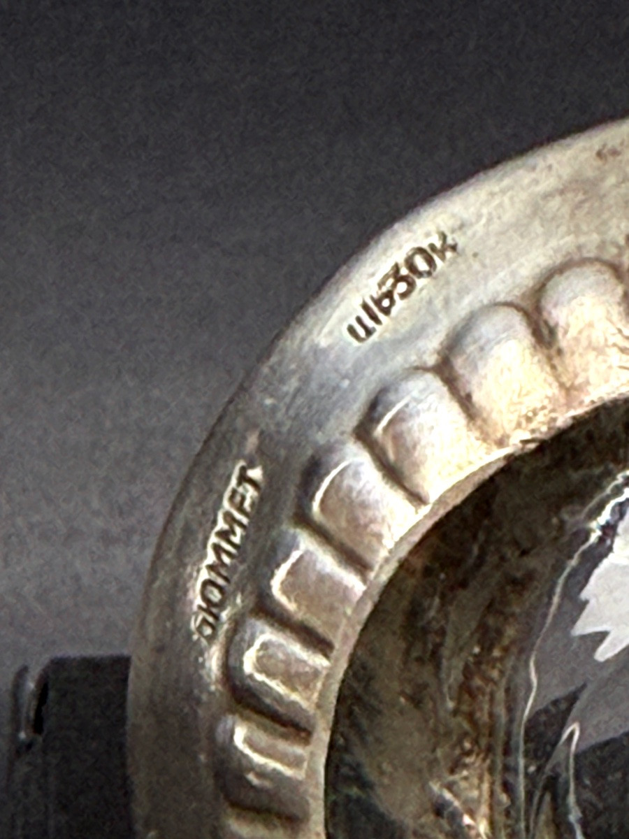 Paire de salerons en argent russe Hommet-photo-4