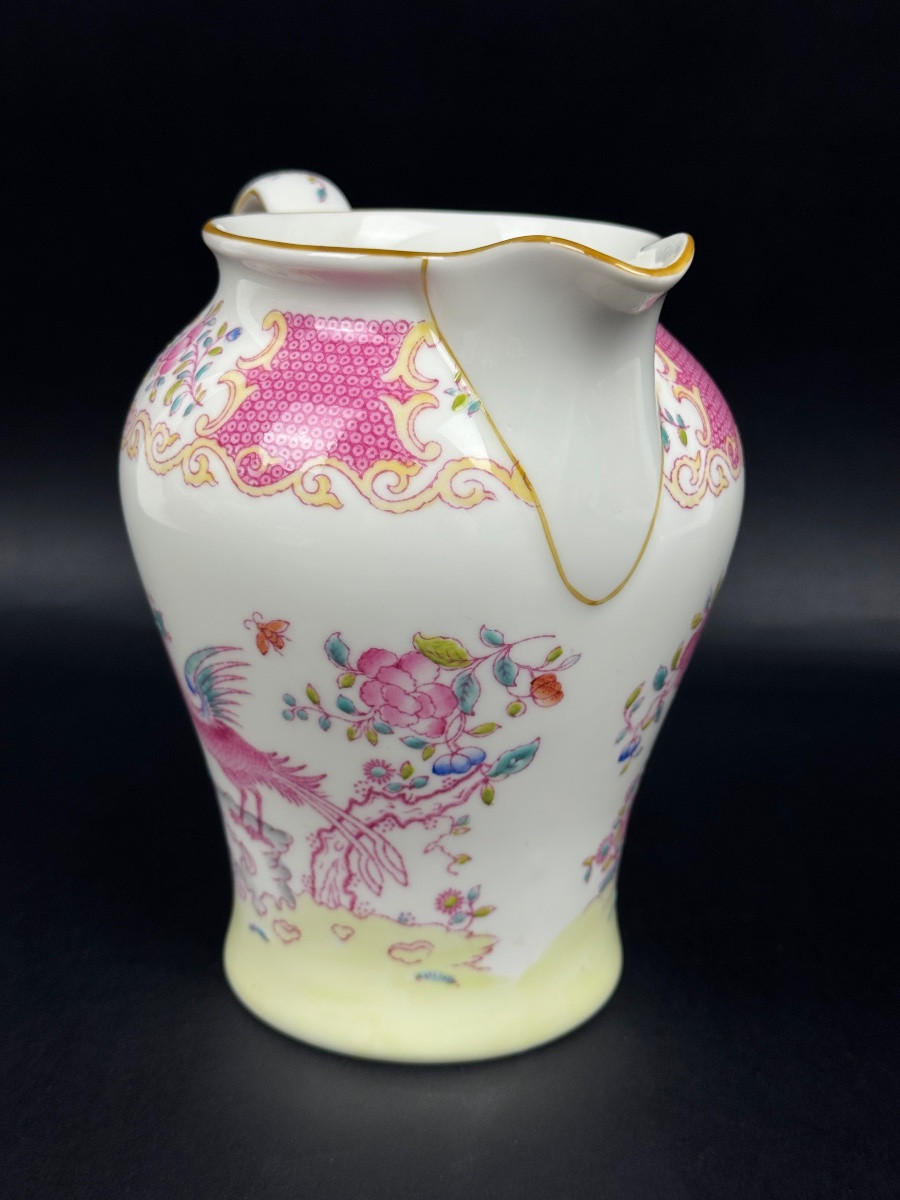 Minton, Pink Cockatrice, grand pot à lait, pichet-photo-2