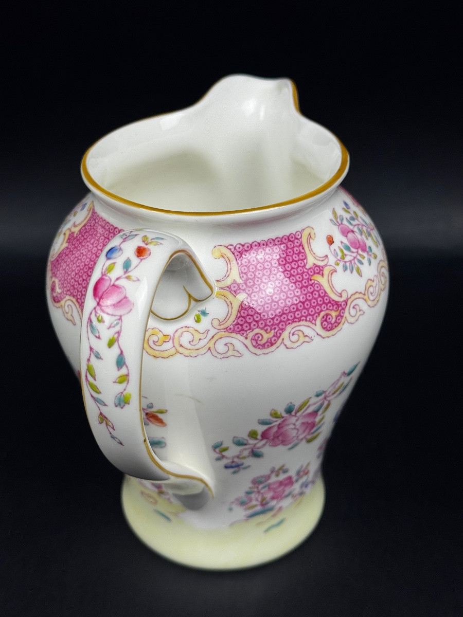Minton, Pink Cockatrice, grand pot à lait, pichet-photo-3